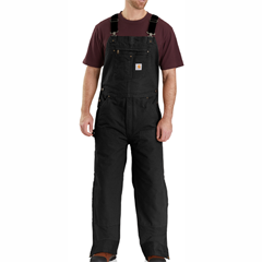 Carhartt quilt lined duck bib overalls 104393