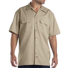 Dickies khaki short sleeve twill shirt 1574