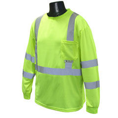 Radians Green LS HiViz Tee ST213PG