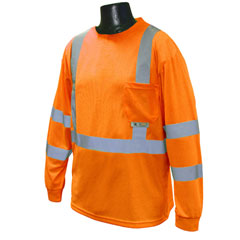 Radians Orange LS HiViz Tee ST213PO