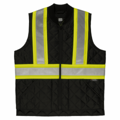 Quilted safety vest