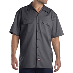 Dickies charcoal short sleeve twill shirt 1574